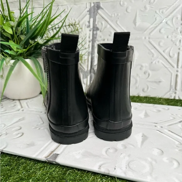 MADEWELL Rubber black chelsea Rain Boots women’s size 7 new - Picture 5 of 15